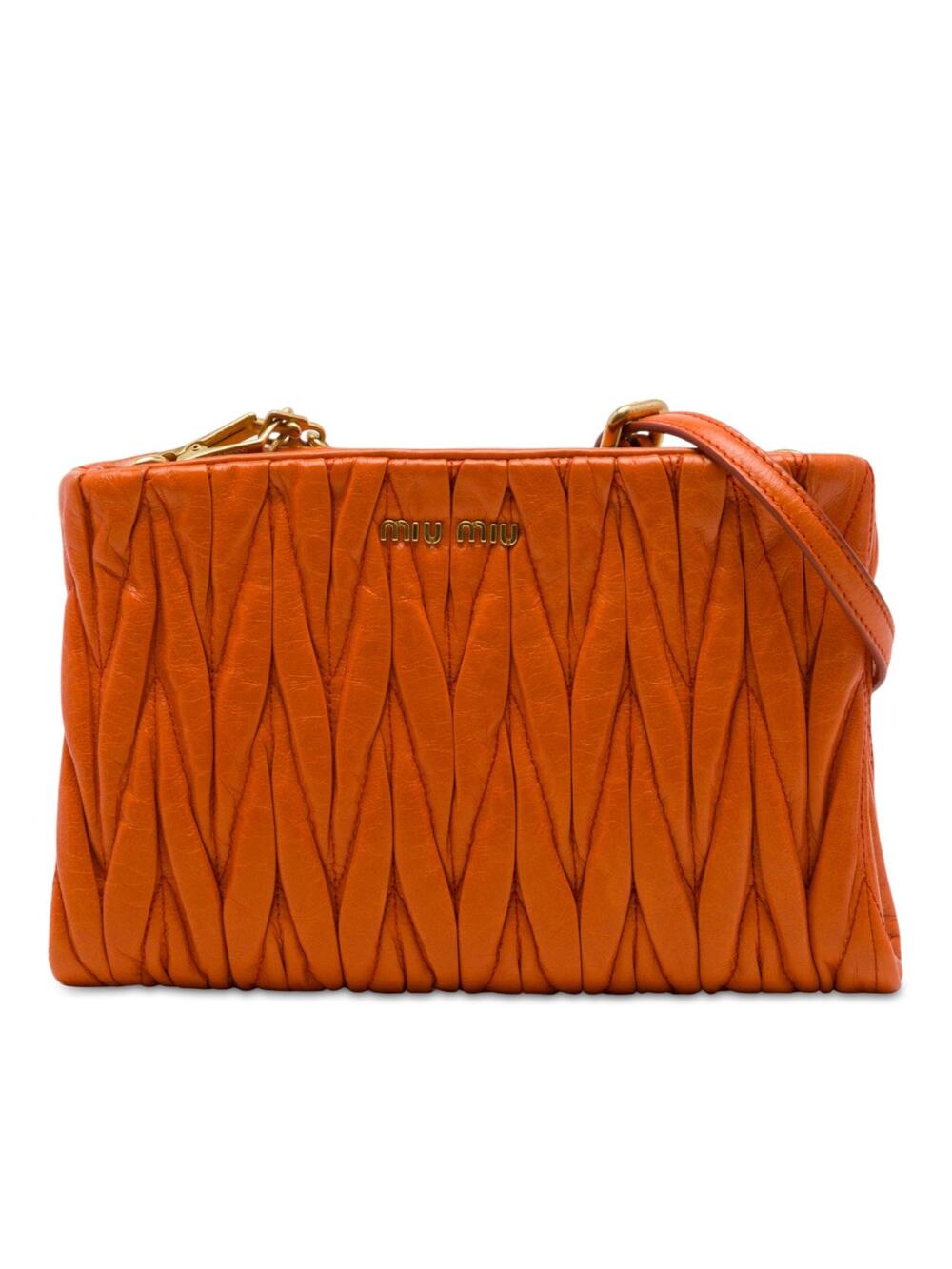 Miu Matelasse Nappa Lux Charm #346705M47B